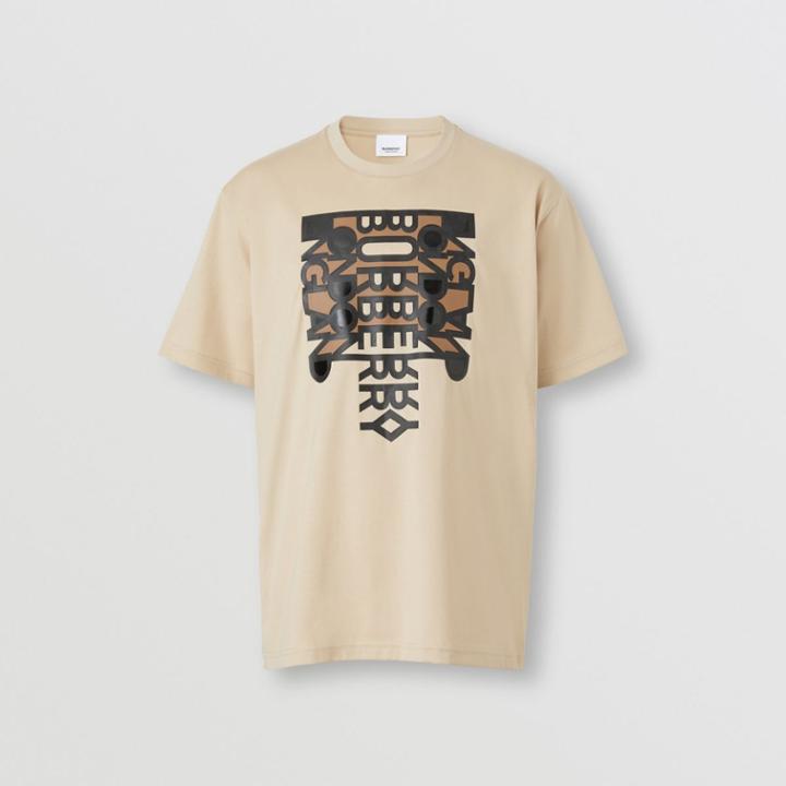 Burberry Burberry Logo Print Cotton Oversized T-shirt
