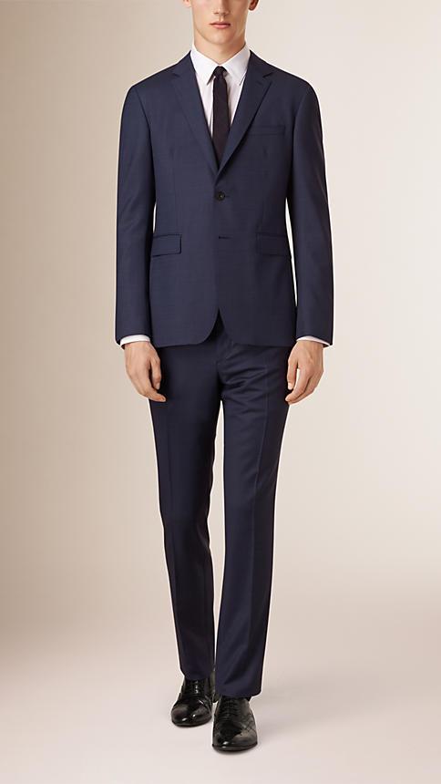 Burberry Slim Fit Wool Travel Tailoring Suit
