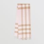 Burberry Burberry Check Cashmere Scarf, Alabaster Pink