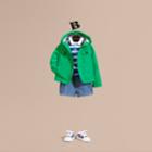 Burberry Burberry Hooded Packaway Technical Jacket, Size: 14y, Green