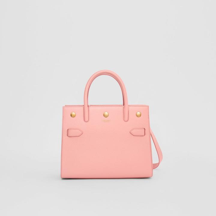 Burberry Burberry Mini Leather Two-handle Title Bag, Rose
