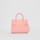 Burberry Burberry Mini Leather Two-handle Title Bag, Rose