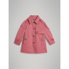 Burberry Burberry Showerproof Cotton Reconstructed Trench Coat, Size: 14y, Pink