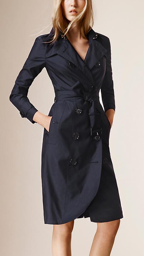 Burberry Lightweight Silk Wool Trench Coat