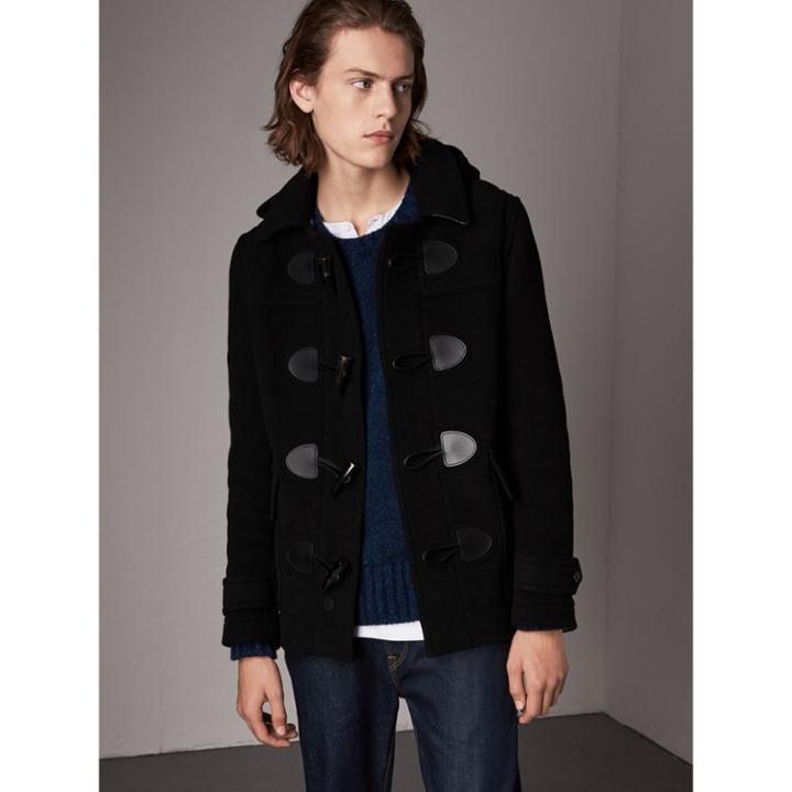 Burberry Burberry The Plymouth Duffle Coat, Size: 36, Black