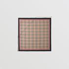 Burberry Burberry Drawcord Detail Vintage Check Silk Square Scarf