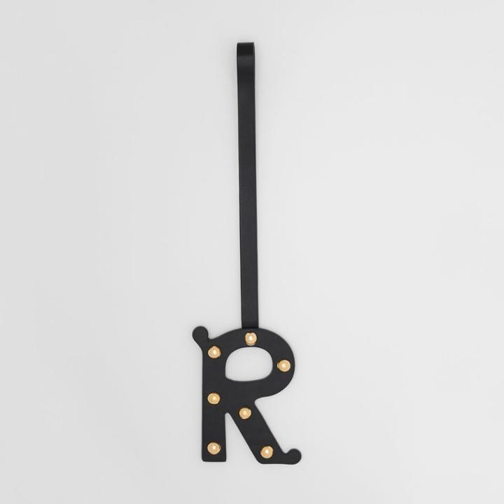 Burberry Burberry 'r' Studded Leather Alphabet Charm, Yellow