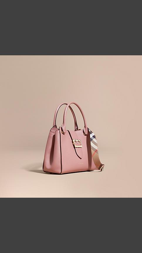 Burberry The Medium Buckle Tote In Grainy Leather
