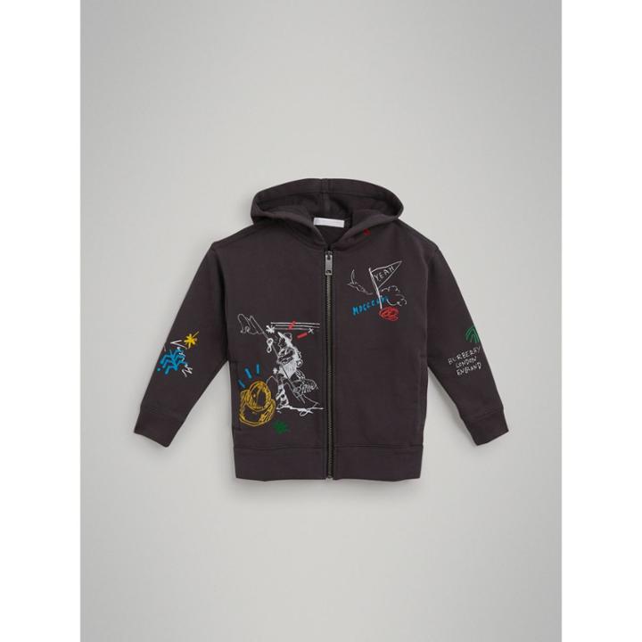 Burberry Burberry Adventure Print Zip-up Hoodie, Size: 10y