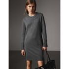 Burberry Burberry Knitted Wool Cashmere Sweater Dress, Grey