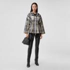 Burberry Burberry Check Lightweight Hooded Jacket, Size: 04, Brown