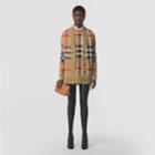 Burberry Burberry Check Technical Wool Jacquard Cardigan, Beige