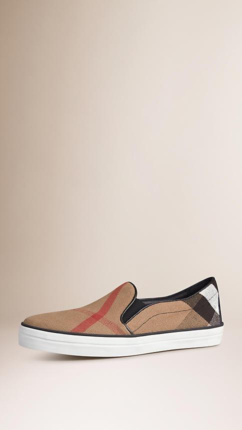 Burberry Check Slip-on Trainers