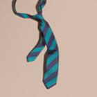 Burberry Burberry Slim Cut Stripe Jacquard Silk Tie, Blue