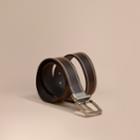 Burberry Burberry Reversible Border Detail London Leather Belt, Size: 110, Brown