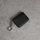 Burberry Burberry Link Detail Leather Id Card Case Charm, Black