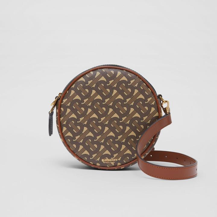 Burberry Burberry Monogram Print E-canvas Louise Bag, Brown