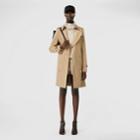 Burberry Burberry The Mid-length Kensington Heritage Trench Coat, Size: 14, Beige