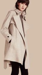 Burberry Cashmere Wrap Trench Coat