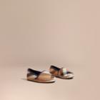 Burberry Burberry Leather And House Check Espadrilles, Size: 8.5, Blue