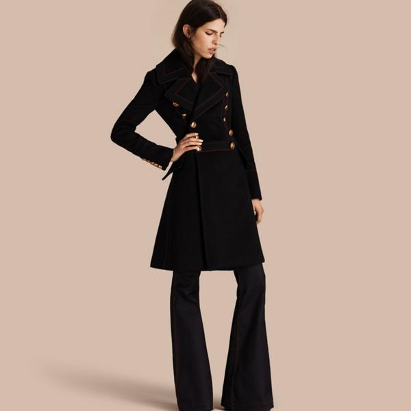 Burberry Wool Cashmere Military Coat