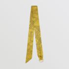 Burberry Burberry D-ring Detail Chain Silk Jacquard Skinny Scarf, Yellow