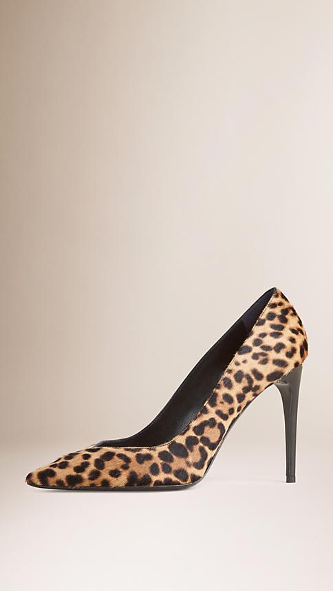 Burberry Animal Print Calfskin Pumps