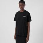 Burberry Burberry Vintage Check Panel Cotton Oversized T-shirt, Size: Xxs, Black