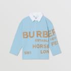 Burberry Burberry Childrens Long-sleeve Horseferry Print Cotton Polo Shirt, Size: 12y