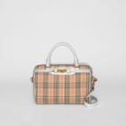 Burberry Burberry The Small 1983 Check Link Bowling Bag, Grey