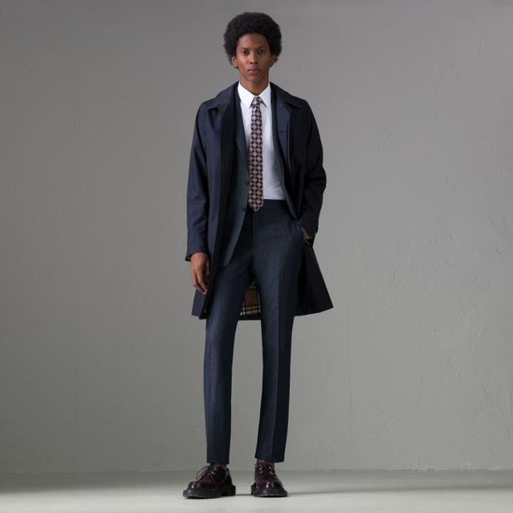 Burberry Burberry Slim Fit Wool Silk Linen Suit, Size: 44r