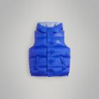 Burberry Burberry Childrens Reversible Showerproof Down-filled Hooded Gilet, Size: 10y, Blue
