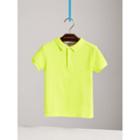 Burberry Burberry Check Placket Polo Shirt, Size: 10y, Yellow