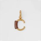 Burberry Burberry Leather-wrapped 'c' Alphabet Charm, Brown