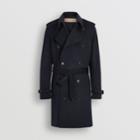 Burberry Burberry Cashmere Trench Coat, Size: 44, Blue