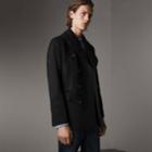 Burberry Burberry Wool Cashmere Pea Coat, Size: 34, Black