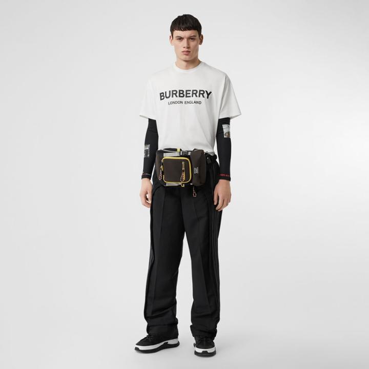 Burberry Burberry Logo Print Cotton T-shirt, White