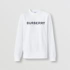 Burberry Burberry Logo Print Cotton Oversized Sweatshirt