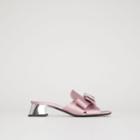 Burberry Burberry Bow Detail Satin Block-heel Mules, Size: 35, Pink