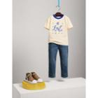 Burberry Burberry Flocked Emblem Cotton T-shirt, Size: 14y