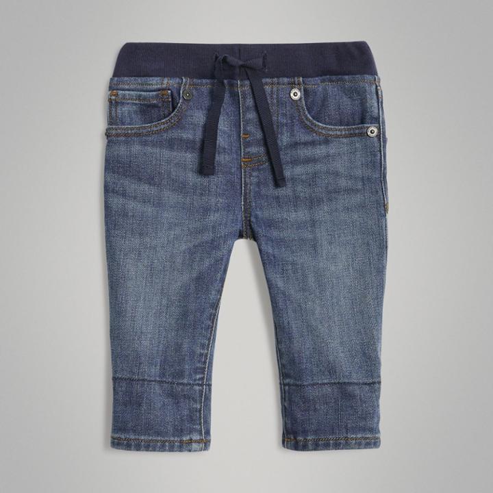 Burberry Burberry Childrens Relaxed Fit Pull-on Stretch Denim Jeans, Size: 2y, Blue