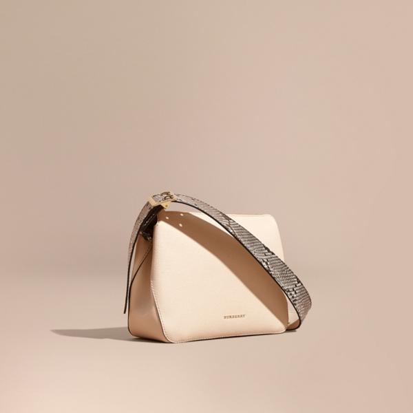Burberry Python And Leather Crossbody Bag