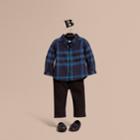 Burberry Burberry Check Cotton Flannel Shirt, Size: 3y, Blue