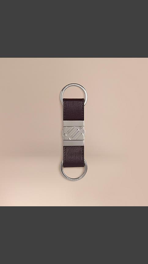 Burberry London Leather Valet Key Ring
