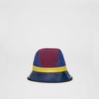 Burberry Burberry Kingdom Print Colour Block Bucket Hat, Red