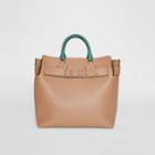 Burberry Burberry The Large Tri-tone Leather Belt Bag, Beige