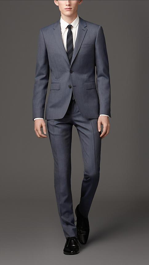 Burberry Slim Fit Wool Suit