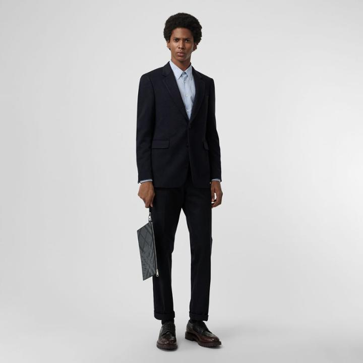 Burberry Burberry Classic Fit Cashmere Tailored Jacket, Size: 34r, Blue