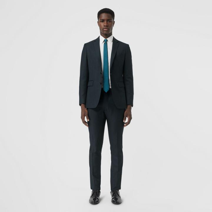 Burberry Burberry Slim Fit Wool Mohair Silk Suit, Size: 52r, Blue