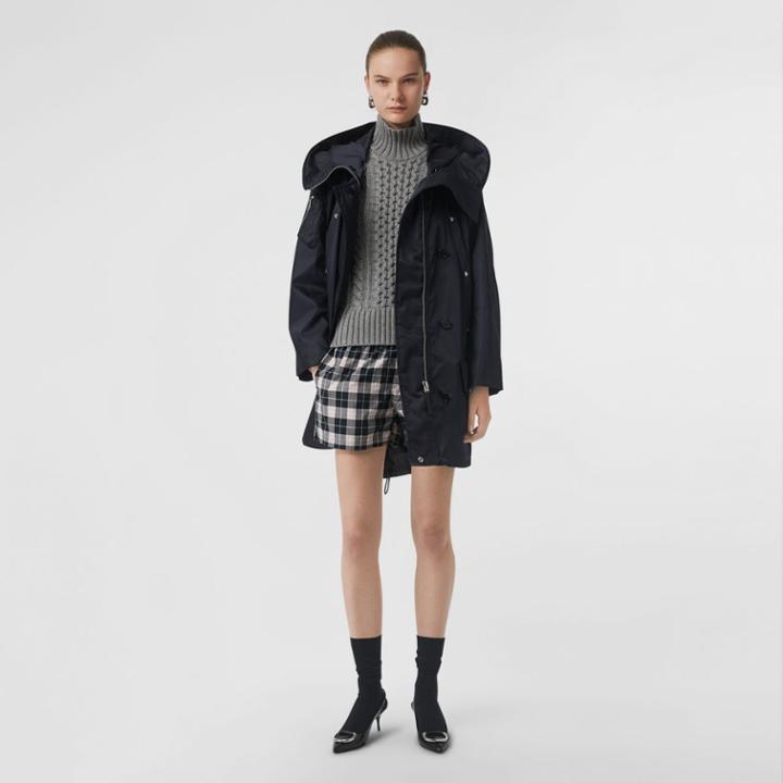 Burberry Burberry Check Cotton High-waisted Shorts, Size: 00, Pink